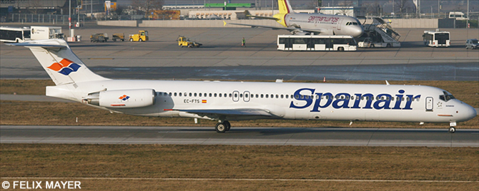 Spanair McDonnell Douglas MD-80 Decal