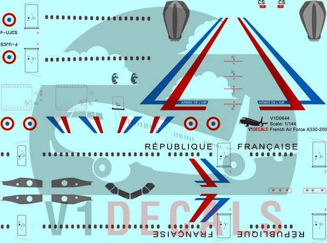 French Air Force - Armee de l'Air Airbus A330-200 Decal