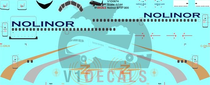 Nolinor Aviation Boeing 737-200 Decal