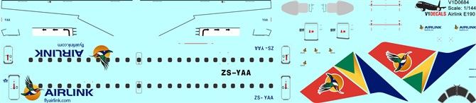 Airlink Embraer E190 Decal