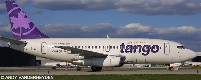 Air Canada Tango, Air Canada Boeing 737-200 Decal