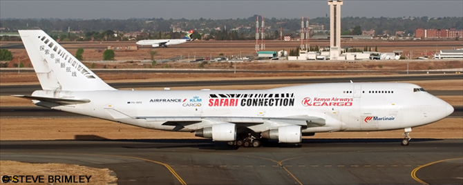 Martinair Cargo, Kenya Airways Cargo, Air France, KLM Royal Dutch Airlines Boeing 747-400 Decal
