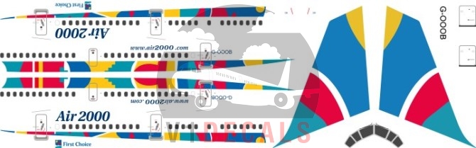 Air 2000, First Choice Airways -Boeing 757-200 Decal