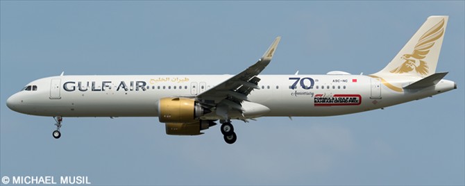 Gulf Air Airbus A321neo Decal