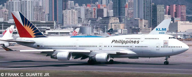 Philippines Airlines PAL -Boeing 747-400 Decal