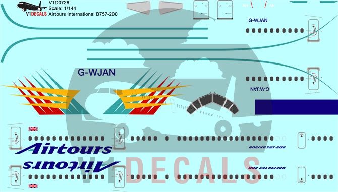 Airtours International Boeing 757-200 Decal