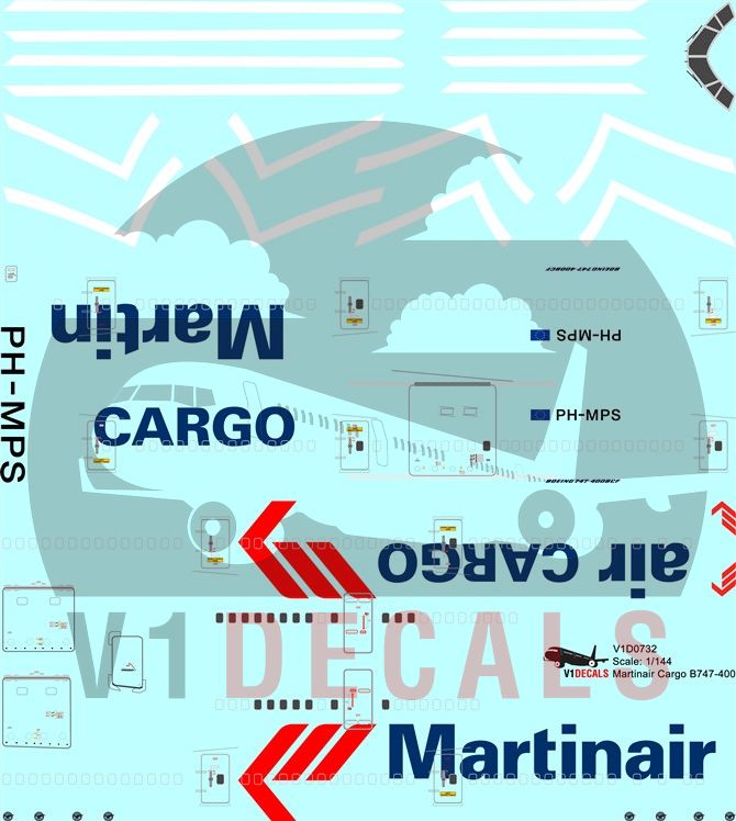 Martinair Cargo Boeing 747-400 Decal