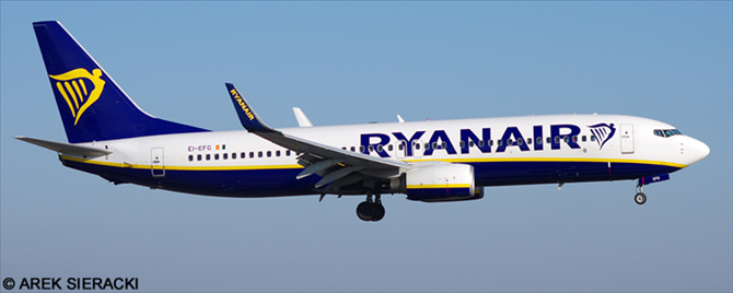 Ryanair Boeing 737-800 Decal