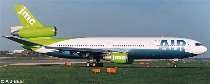 JMC Air McDonnell Douglas DC-10 Decal