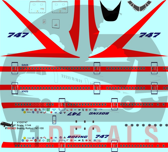 Boeing Boeing 747-100 Decal