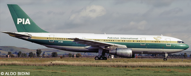 PIA Pakistan International Airlines Airbus A300B4 Decal