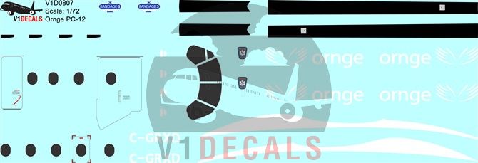 Ornge Air Ambulance Pilatus PC-12 Decal