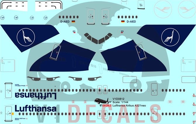 Lufthansa Airbus A321neo Decal