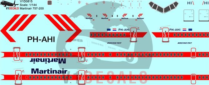 Martinair Boeing 757-200 Decal