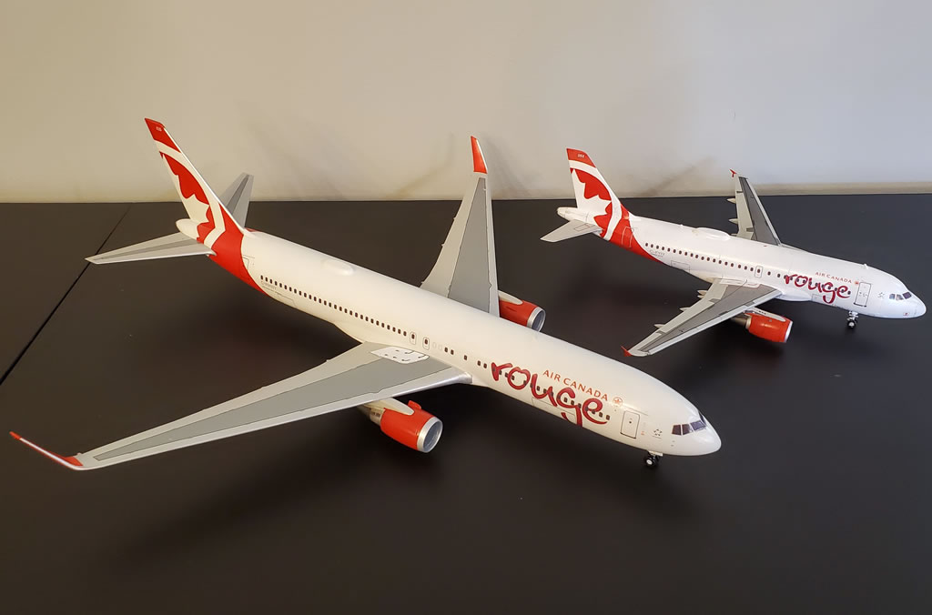 V1 Decals Boeing 767-300 Air Canada Rouge for 1/144 Zvezda Model Airplane Kit 