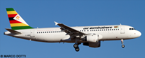 Air Zimbabwe Airbus A320 Decal