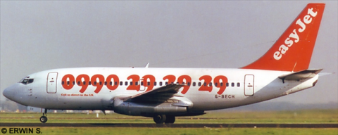 EasyJet -Boeing 737-200 Decal