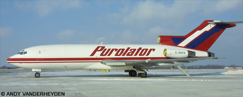 Purolator Boeing 727-100 Decal