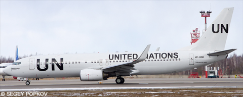 United Nations UN -Boeing 737-800 Decal