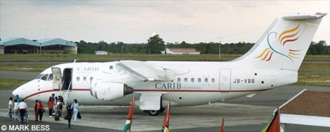 Carib Express -BAe 146-100 - Avro RJ-70 Decal