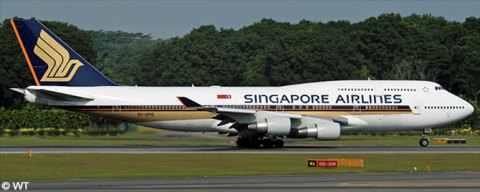 Singapore Airlines -Boeing 747-400 Decal