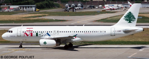 MEA Middle East Airlines Airbus A320 Decal