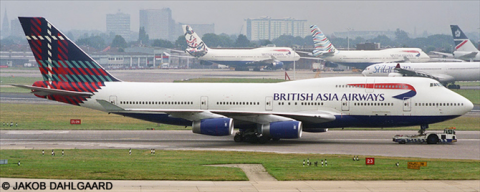 British Airways, British Asia Airways Boeing 747-400 Decal