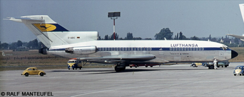 Lufthansa Boeing 727-100 Decal