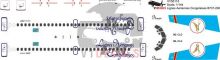 Lignes Aeriennes Congolaises LAC Boeing 737-200 Decal