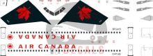 Air Canada Airbus A320 Decal