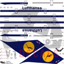 Lufthansa Boeing 747-8 Decal