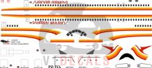 Surinam Airways McDonnell Douglas MD-80 Decal