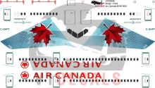 Air Canada -Boeing 787-8 Decal