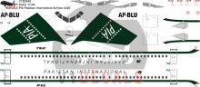 PIA Pakistan International Airlines Airbus A320 Decal