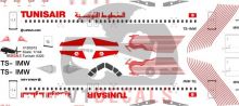 Tunisair Airbus A320 Decal