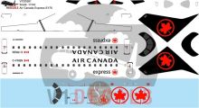 Air Canada Express Embraer E175 Decal