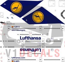Lufthansa -Boeing 747-400 Decal