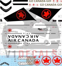 Air Canada Boeing 777-300 Decal