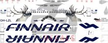 Finnair Airbus A321 Decal