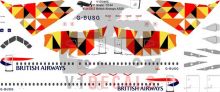 British Airways Airbus A320 Decal
