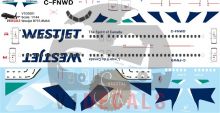 Westjet Boeing 737-8 MAX Decal