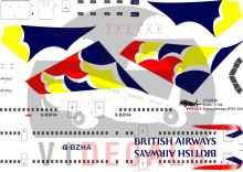 British Airways -Boeing 767-300 Decal