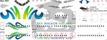 Sky Angkor Airlines Airbus A321 Decal