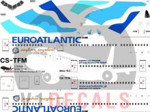 EuroAtlantic Airways Boeing 777-200 Decal