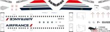 Air France Airbus A318 Decal