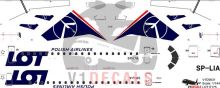 LOT Polish Airlines Embraer E175 Decal