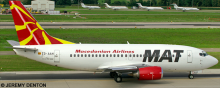 MAT Macedonian Airlines Boeing 737-500 Decal