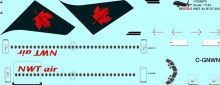 NWT Air Northwest Territorial, Air Canada Boeing 737-200 Decal