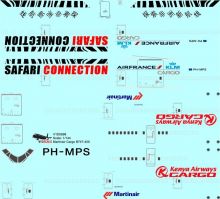 Martinair Cargo, Kenya Airways Cargo, Air France, KLM Royal Dutch Airlines Boeing 747-400 Decal