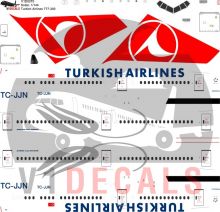 Turkish Airlines -Boeing 777-300 Decal
